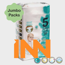 INNHJ-PAR-001 MODEL WHOLESALE NEWBORN MINI MIDI MAXI JUNIOR EXTRA LARGE FLEXIBLE UNISEX PREMIUM ABSORBENT DIAPERS